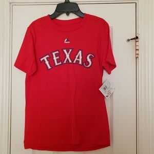 Youth Texas Rangers Rounged Odor Shirt Size M